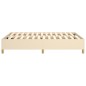 vidaXL Estructura de cama box spring tela color crema 140x200 cm vidaXL Estructura de cama box spring tela color crema 140x200 cm