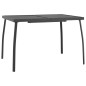 vidaXL Mesa de jardín malla de acero gris antracita 110x80x72 cm vidaXL Mesa de jardín malla de acero gris antracita 110x80x72 cm