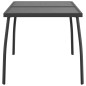 vidaXL Mesa de jardín malla de acero gris antracita 110x80x72 cm vidaXL Mesa de jardín malla de acero gris antracita 110x80x72 cm
