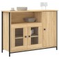vidaXL Aparador de madera de ingeniería roble Sonoma 100x35x75 cm vidaXL Aparador de madera de ingeniería roble Sonoma 100x35x75 cm