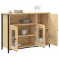vidaXL Aparador de madera de ingeniería roble Sonoma 100x35x75 cm vidaXL Aparador de madera de ingeniería roble Sonoma 100x35x75 cm