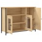 vidaXL Aparador de madera de ingeniería roble Sonoma 100x35x75 cm vidaXL Aparador de madera de ingeniería roble Sonoma 100x35x75 cm