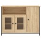 vidaXL Aparador de madera de ingeniería roble Sonoma 100x35x75 cm vidaXL Aparador de madera de ingeniería roble Sonoma 100x35x75 cm