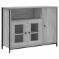 vidaXL Aparador madera de ingeniería gris Sonoma 100x35x75 cm vidaXL Aparador madera de ingeniería gris Sonoma 100x35x75 cm