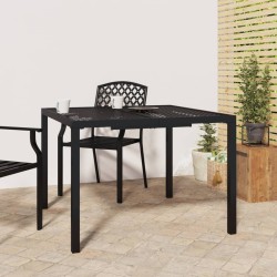 vidaXL Mesa de jardín de acero gris antracita 100x100x72 cm