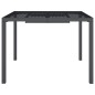vidaXL Mesa de jardín de acero gris antracita 100x100x72 cm vidaXL Mesa de jardín de acero gris antracita 100x100x72 cm