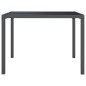 vidaXL Mesa de jardín de acero gris antracita 100x100x72 cm vidaXL Mesa de jardín de acero gris antracita 100x100x72 cm