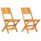 vidaXL Sillas de jardín plegables 2 uds madera maciza teca 47x61x90cm vidaXL Sillas de jardín plegables 2 uds madera maciza teca 47x61x90cm