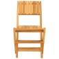 vidaXL Sillas de jardín plegables 2 uds madera maciza teca 47x61x90cm vidaXL Sillas de jardín plegables 2 uds madera maciza teca 47x61x90cm