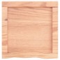 vidaXL Estante pared madera roble tratada marrón claro 40x40x(2-4) cm