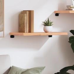vidaXL Estante pared madera roble tratada marrón claro 60x30x(2-4) cm