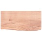 vidaXL Estante pared madera roble tratada marrón claro 60x30x(2-4) cm vidaXL Estante pared madera roble tratada marrón claro 60x30x(2-4) cm