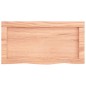 vidaXL Estante pared madera roble tratada marrón claro 60x30x(2-4) cm vidaXL Estante pared madera roble tratada marrón claro 60x30x(2-4) cm