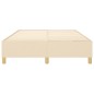 vidaXL Estructura de cama box spring tela color crema 140x190 cm vidaXL Estructura de cama box spring tela color crema 140x190 cm