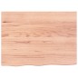 vidaXL Estante pared madera roble tratada marrón claro 80x60x(2-4) cm