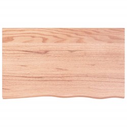 vidaXL Estante pared madera roble tratada marrón claro 100x60x(2-6) cm