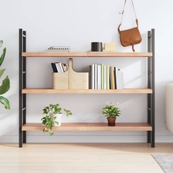 vidaXL Estante pared madera roble tratada marrón claro 140x30x(2-4) cm