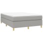 vidaXL Estructura de cama box spring tela gris claro 140x190 cm vidaXL Estructura de cama box spring tela gris claro 140x190 cm