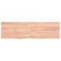 vidaXL Estante pared madera roble tratada marrón claro 140x40x(2-4) cm