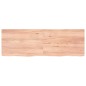 vidaXL Estante pared madera roble tratada marrón claro 180x60x(2-6) cm