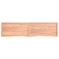 vidaXL Estante pared madera roble tratada marrón claro 200x50x(2-4) cm
