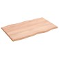 vidaXL Tablero mesa madera tratada roble borde natural 80x50x2 cm vidaXL Tablero mesa madera tratada roble borde natural 80x50x2 cm