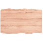 vidaXL Tablero mesa madera tratada borde natural marrón 80x50x(2-6) cm vidaXL Tablero mesa madera tratada borde natural marrón 80x50x(2-6) cm