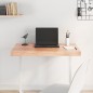vidaXL Tablero mesa madera tratada borde natural marrón 80x50x(2-6) cm vidaXL Tablero mesa madera tratada borde natural marrón 80x50x(2-6) cm