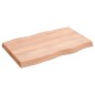 vidaXL Tablero mesa madera tratada borde natural marrón 80x50x(2-6) cm vidaXL Tablero mesa madera tratada borde natural marrón 80x50x(2-6) cm