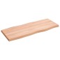 vidaXL Tablero mesa madera tratada borde natural marrón 100x40x(2-4)cm