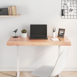 vidaXL Tablero mesa madera tratada borde natural marrón 100x60x(2-6)cm