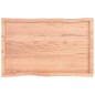 vidaXL Tablero mesa madera tratada borde natural marrón 100x60x(2-6)cm vidaXL Tablero mesa madera tratada borde natural marrón 100x60x(2-6)cm