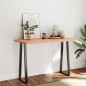 vidaXL Tablero mesa madera tratada borde natural marrón 120x60x(2-4)cm vidaXL Tablero mesa madera tratada borde natural marrón 120x60x(2-4)cm