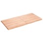 vidaXL Tablero mesa madera tratada borde natural marrón 120x60x(2-4)cm vidaXL Tablero mesa madera tratada borde natural marrón 120x60x(2-4)cm