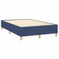 vidaXL Estructura de cama box spring tela azul 120x200 cm