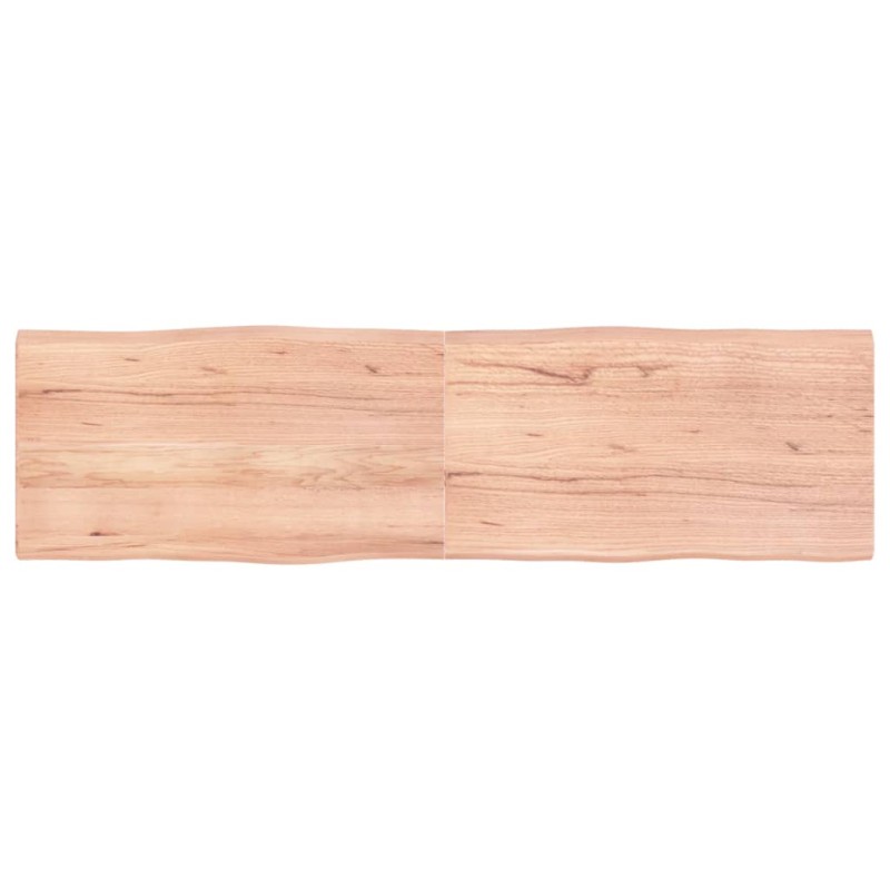 vidaXL Tablero mesa madera tratada borde natural marrón 180x50x(2-4)cm vidaXL Tablero mesa madera tratada borde natural marrón 180x50x(2-4)cm