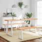 vidaXL Tablero mesa madera tratada borde natural marrón 180x50x(2-4)cm vidaXL Tablero mesa madera tratada borde natural marrón 180x50x(2-4)cm