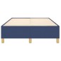 vidaXL Estructura de cama box spring tela azul 120x200 cm