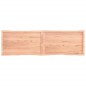 vidaXL Tablero mesa madera tratada borde natural marrón 180x50x(2-4)cm vidaXL Tablero mesa madera tratada borde natural marrón 180x50x(2-4)cm