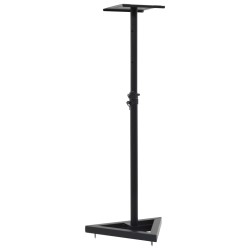 vidaXL Soportes para altavoces de estudio 2 unidades acero negro