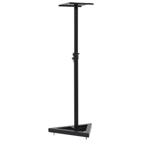 vidaXL Soportes para altavoces de estudio 2 unidades acero negro