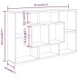 vidaXL Estantería de pared madera contrachapada negra 85x16x52,5 cm vidaXL Estantería de pared madera contrachapada negra 85x16x52,5 cm
