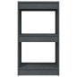 vidaXL Estantería madera maciza de pino gris 40x30x71,5 cm vidaXL Estantería madera maciza de pino gris 40x30x71,5 cm