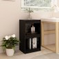 vidaXL Estantería madera maciza de pino negro 40x30x71,5 cm