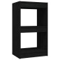 vidaXL Estantería madera maciza de pino negro 40x30x71,5 cm