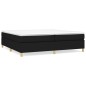 vidaXL Estructura de cama box spring tela negro 200x200 cm vidaXL Estructura de cama box spring tela negro 200x200 cm