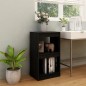 vidaXL Estantería madera maciza de pino negro 40x30x71,5 cm
