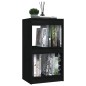 vidaXL Estantería madera maciza de pino negro 40x30x71,5 cm