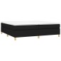 vidaXL Estructura de cama box spring tela negro 200x200 cm vidaXL Estructura de cama box spring tela negro 200x200 cm