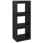 vidaXL Estantería/divisor espacios madera pino negro 40x30x103,5 cm vidaXL Estantería/divisor espacios madera pino negro 40x30x103,5 cm